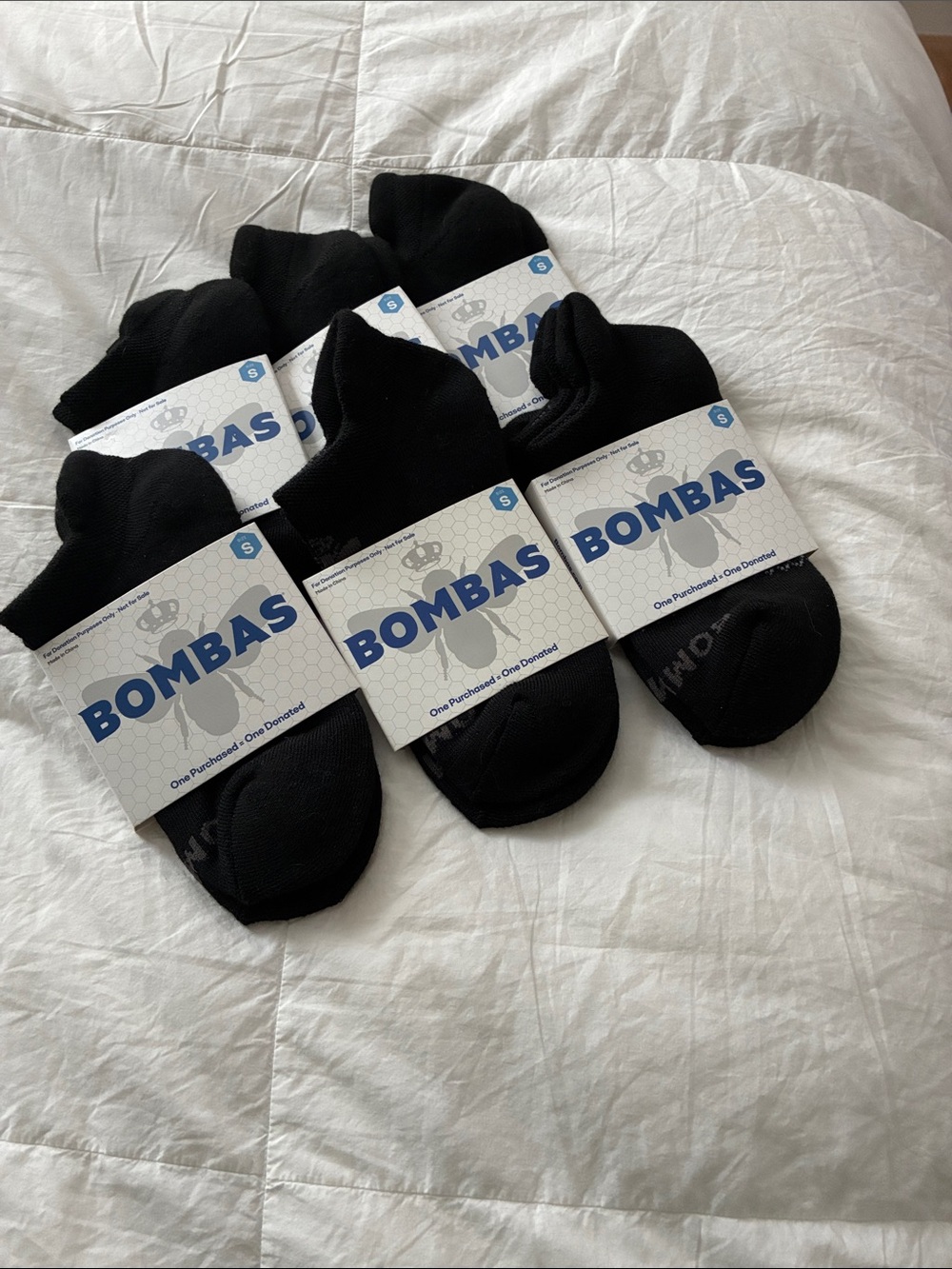 Bombas Black Men's No-Show Athletic Socks - Pack of 6